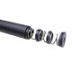 Covert Tactical PRO 30x250mm silencer Front Toward Enemy